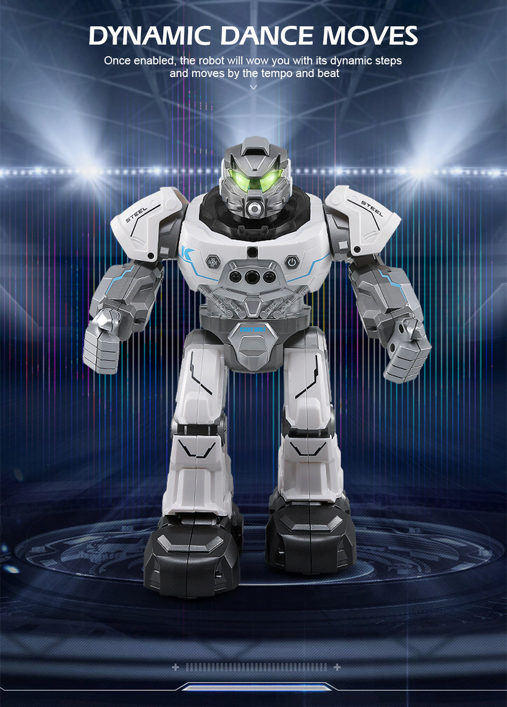 JJRC R5 RC Robot Auto Follow Smartwatch Control Sing Dance Intelligent Programming JJRC R5 RC Robot Auto Follow Smartwatch Control Sing Dance Intelligent Programming