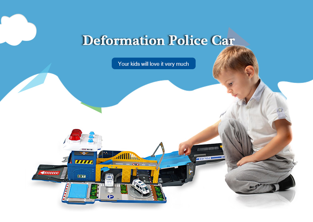 WinTek E5018 Assembled Police Station Alloy Vehicles Construction Set Toy