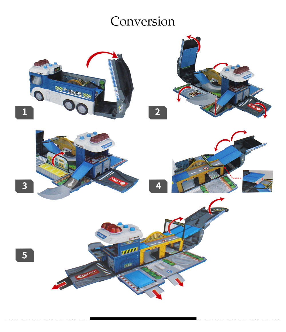 WinTek E5018 Assembled Police Station Alloy Vehicles Construction Set Toy WinTek E5018 Assembled Police Station Alloy Vehicles Construction Set Toy