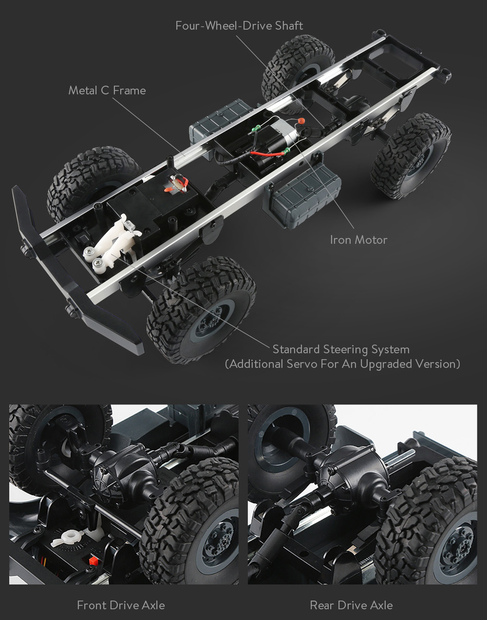 JJRC Q61 RC Off-road Car 500g Loading Concealed Battery Inclined Plane Diff Shock Absorbers JJRC Q61 RC Off-road Car 500g Loading Concealed Battery Inclined Plane Diff Shock Absorbers