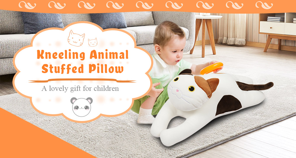 Soft Crystal Cotton Plush Dolls Stuffed Kneeling Cat Pillow Toys Soft Crystal Cotton Plush Dolls Stuffed Kneeling Cat Pillow Toys