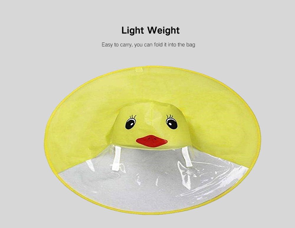 Creative Little Yellow Duck Raincoat Toy Great Gift for Children