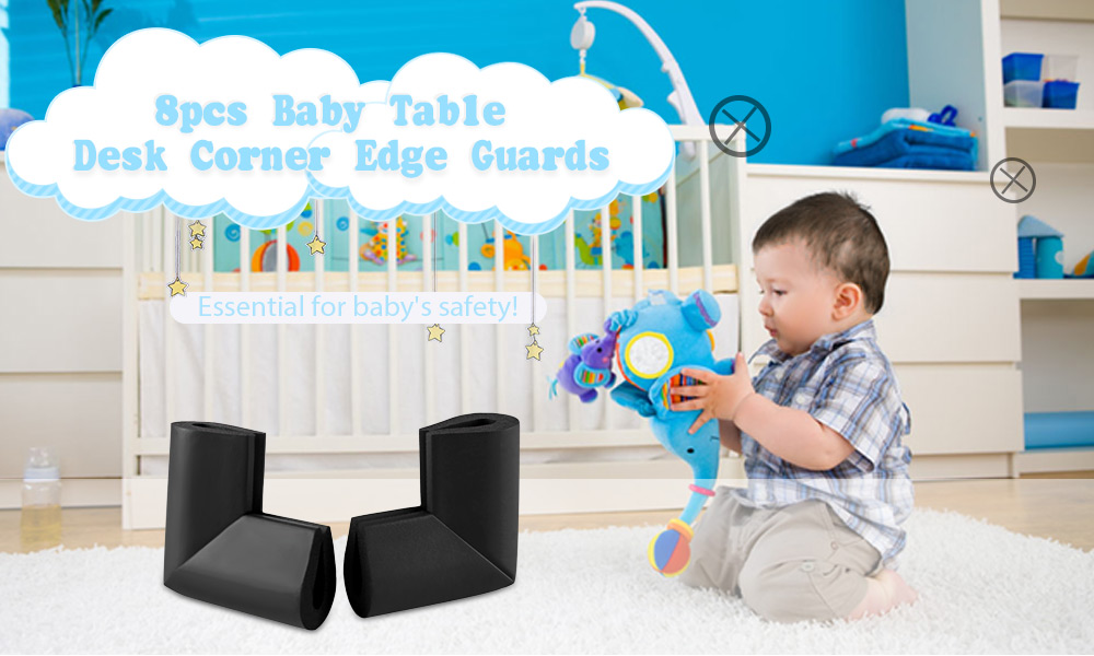 8pcs Children Crash Protection Soft Pads Table Desk Safety Corner Baby Edge Guards 8pcs Children Crash Protection Soft Pads Table Desk Safety Corner Baby Edge Guards