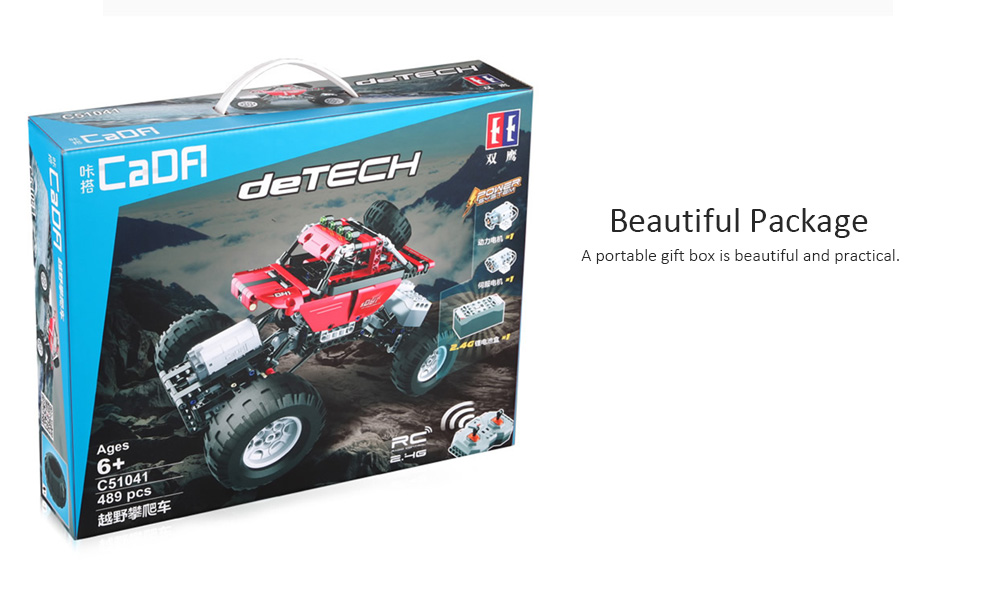 CaDA Assembling Building Blocks Off-road Car Toy with Remote Control CaDA Assembling Building Blocks Off-road Car Toy with Remote Control