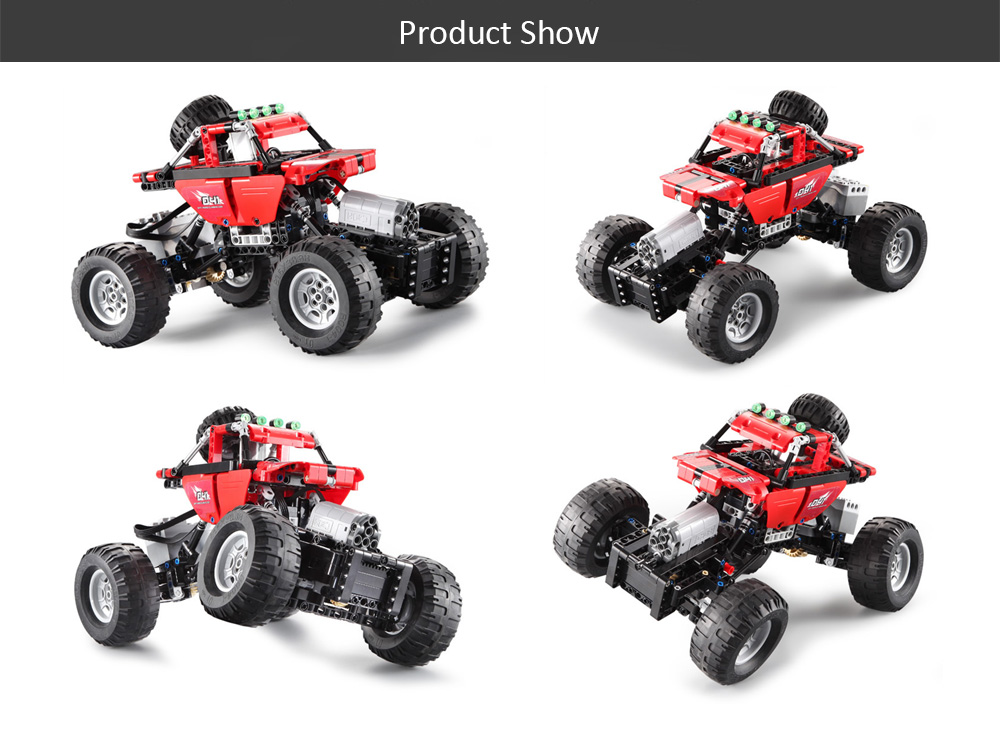 CaDA Assembling Building Blocks Off-road Car Toy with Remote Control