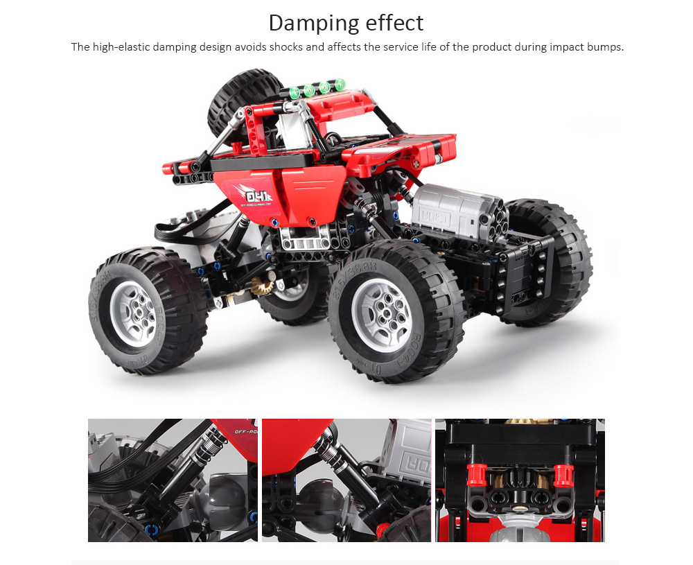 CaDA Assembling Building Blocks Off-road Car Toy with Remote Control