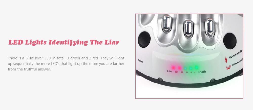Creative Micro Electric Shock Lie Detector Truth Game Polygraph Toy Creative Micro Electric Shock Lie Detector Truth Game Polygraph Toy