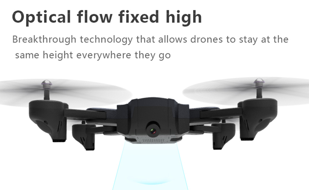 F196 WiFi PFV RC Drone Quadcopter 2MP HD Camera Optical Flow Altitude Hold Gesture Shoot Headless Mode One Key Return