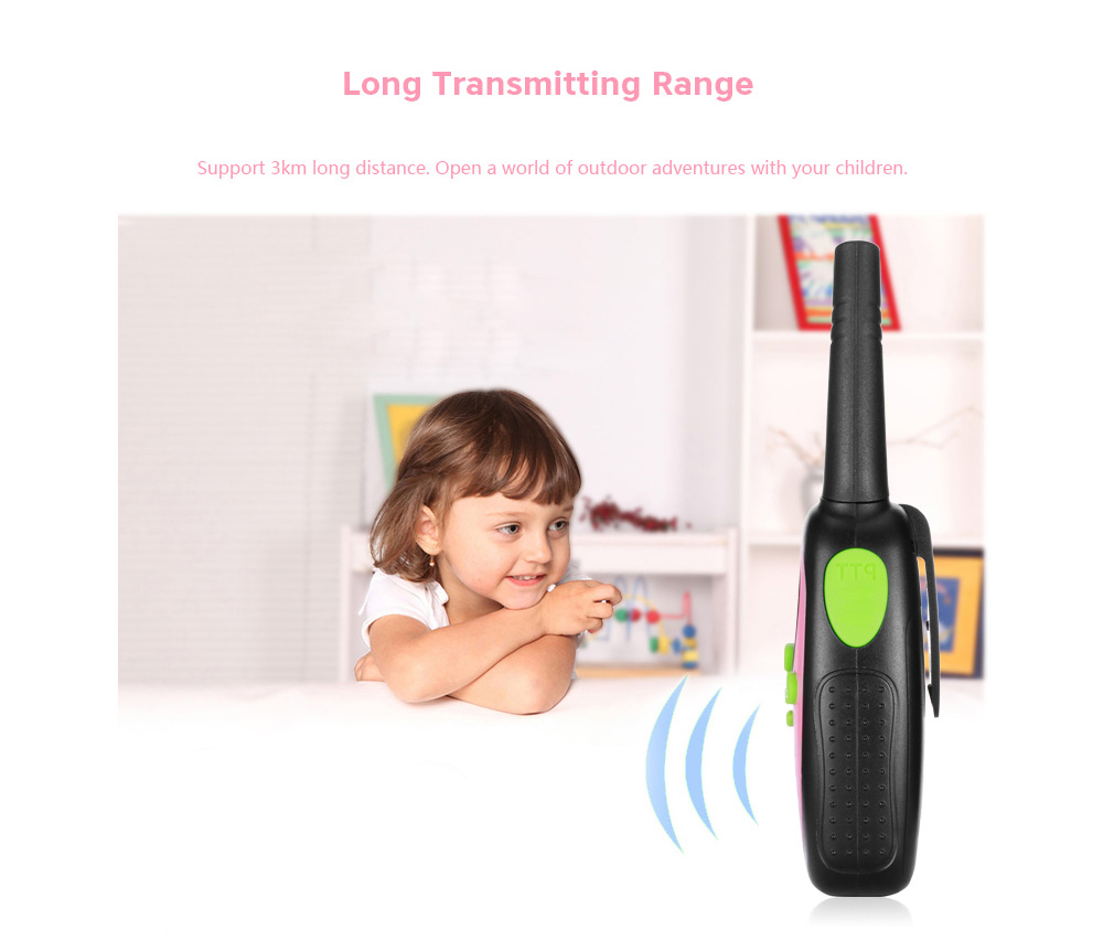 XF - 508 2pcs Children Walkie Talkies 2-way Radio 8 Channels 3KM Range Belt Clip XF - 508 2pcs Children Walkie Talkies 2-way Radio 8 Channels 3KM Range Belt Clip