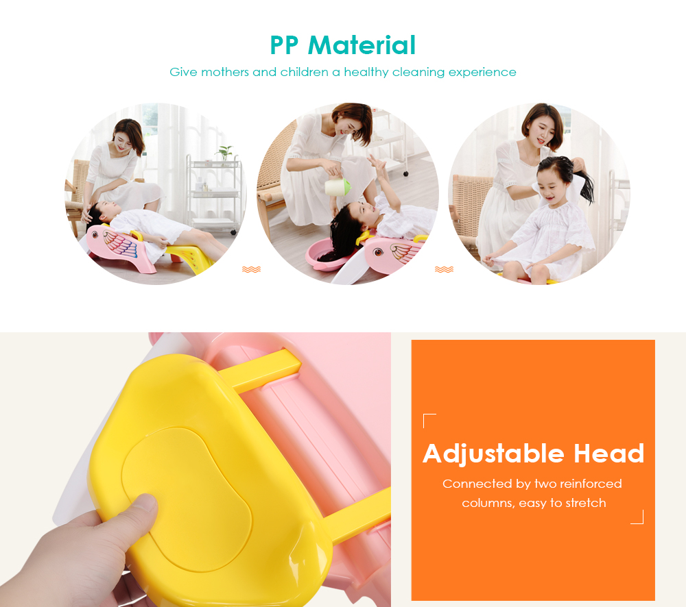 Kid PP Material Foldable Reclining Chair Bathroom Seat for Washing Hair Kid PP Material Foldable Reclining Chair Bathroom Seat for Washing Hair
