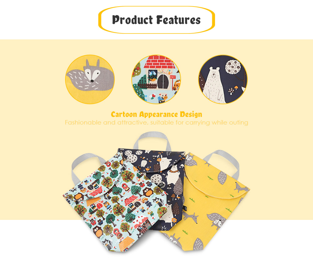 Reusable Small Diaper Bag Nursing Pads Pouch Reusable Small Diaper Bag Nursing Pads Pouch