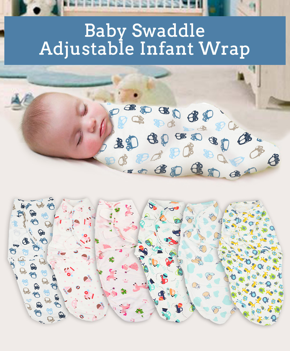 Baby Swaddling Towel Swaddle Adjustable Infant Wrap Sleeping Bag