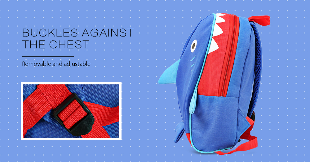 Portable Lovely Secure Children School Bag with Shark Pattern Portable Lovely Secure Children School Bag with Shark Pattern