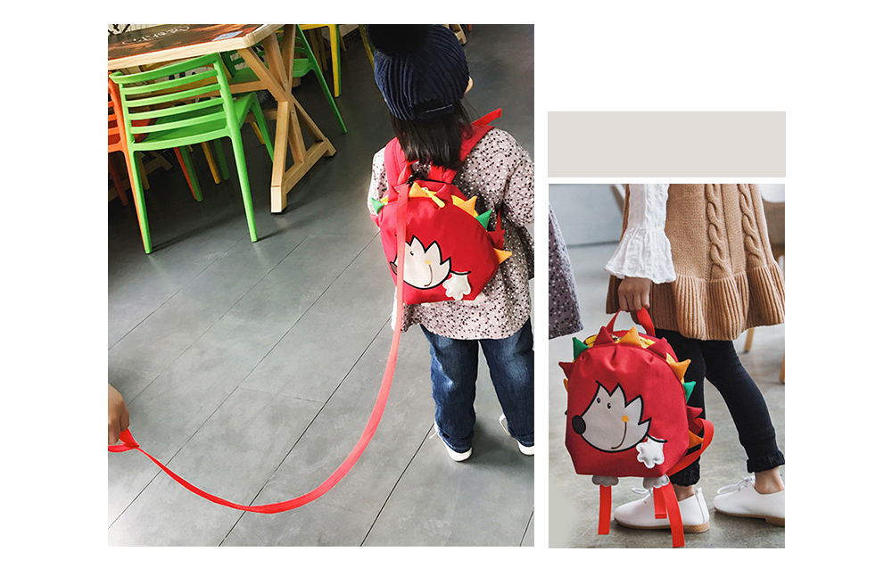 Children Anti-lost Cartoon Hedgehog Backpack