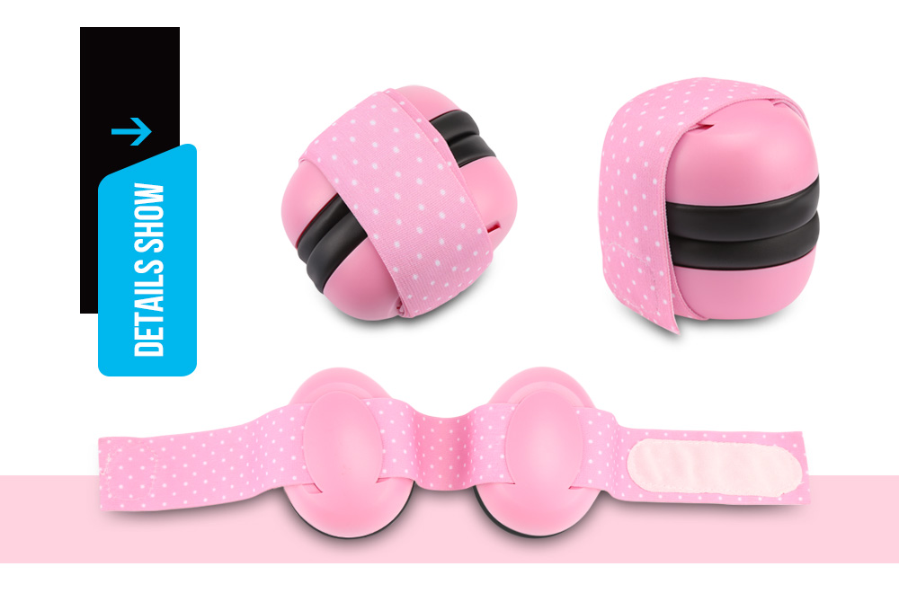 Pair of Infant Baby Anti-noise Earmuffs Elastic Strap Ear Protection Pair of Infant Baby Anti-noise Earmuffs Elastic Strap Ear Protection