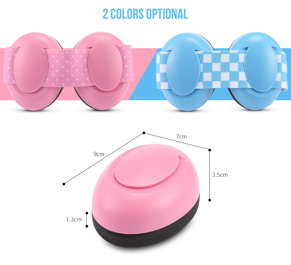 Pair of Infant Baby Anti-noise Earmuffs Elastic Strap Ear Protection Pair of Infant Baby Anti-noise Earmuffs Elastic Strap Ear Protection