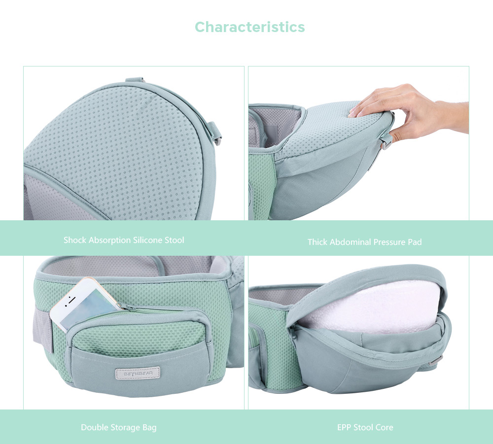Bethbear 1825 Hip Seat Newborn Waist Stool Baby Carrier Infant Sling Backpack Bethbear 1825 Hip Seat Newborn Waist Stool Baby Carrier Infant Sling Backpack