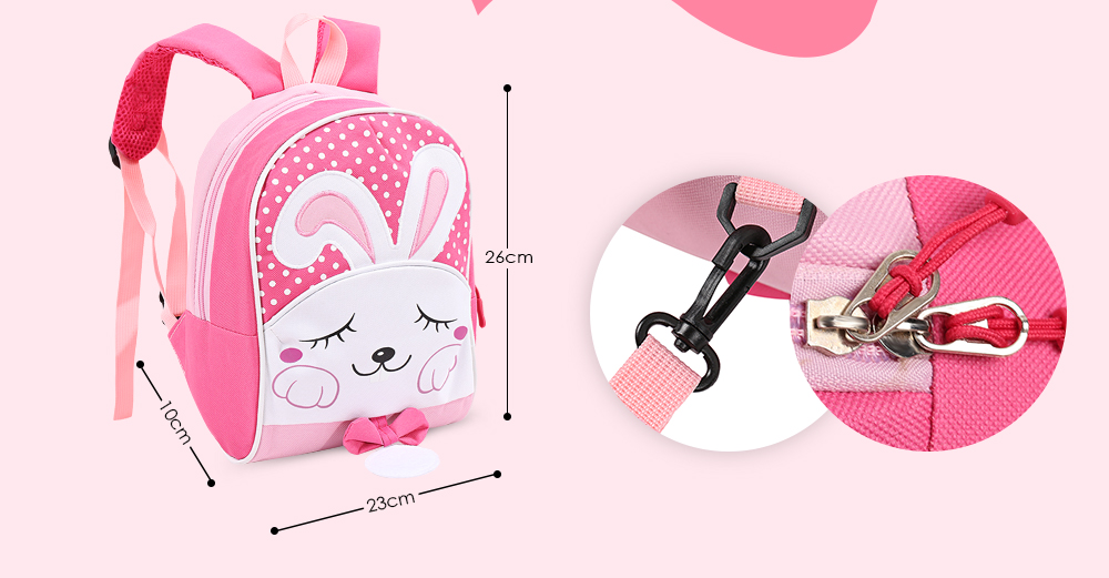 Portable Lovely Secure Children School Bag with Rabbit Pattern Portable Lovely Secure Children School Bag with Rabbit Pattern
