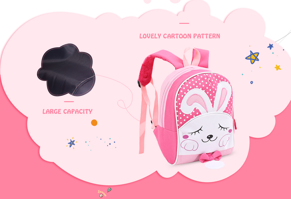 Portable Lovely Secure Children School Bag with Rabbit Pattern Portable Lovely Secure Children School Bag with Rabbit Pattern