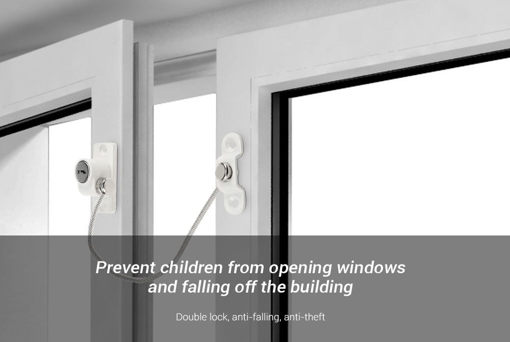 Anti-theft Stainless Steel Wire Child Door Window Security Lock