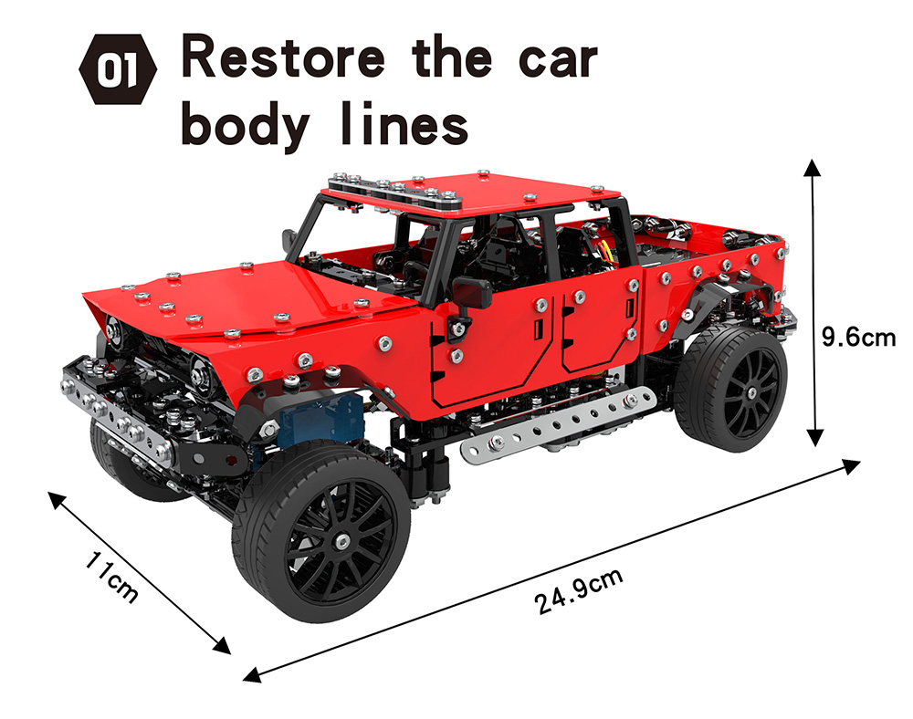 SW - ( RC ) - 005 4 Channels 1/16 RC Pickup Car Stainless Steel Model for Fun SW - ( RC ) - 005 4 Channels 1/16 RC Pickup Car Stainless Steel Model for Fun
