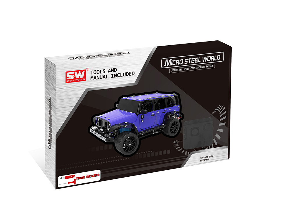 SW - ( RC ) - 004 4WD 1/16 RC Car Stainless Steel Model for Fun