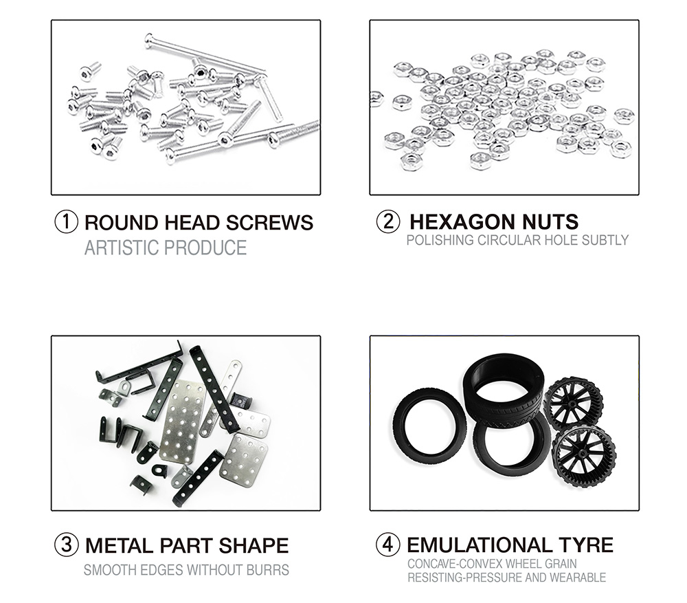 SW - ( RC ) - 004 4WD 1/16 RC Car Stainless Steel Model for Fun