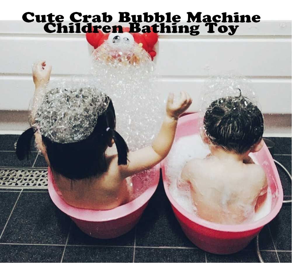 Cute Crab Bubble Machine Children Bathing Toy