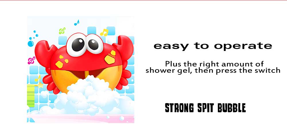 Cute Crab Bubble Machine Children Bathing Toy Cute Crab Bubble Machine Children Bathing Toy