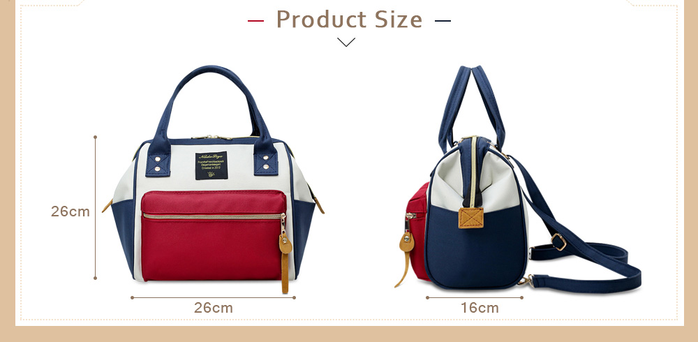 Stylish Water Resistant Large Capacity Mother Women Handle Bag
