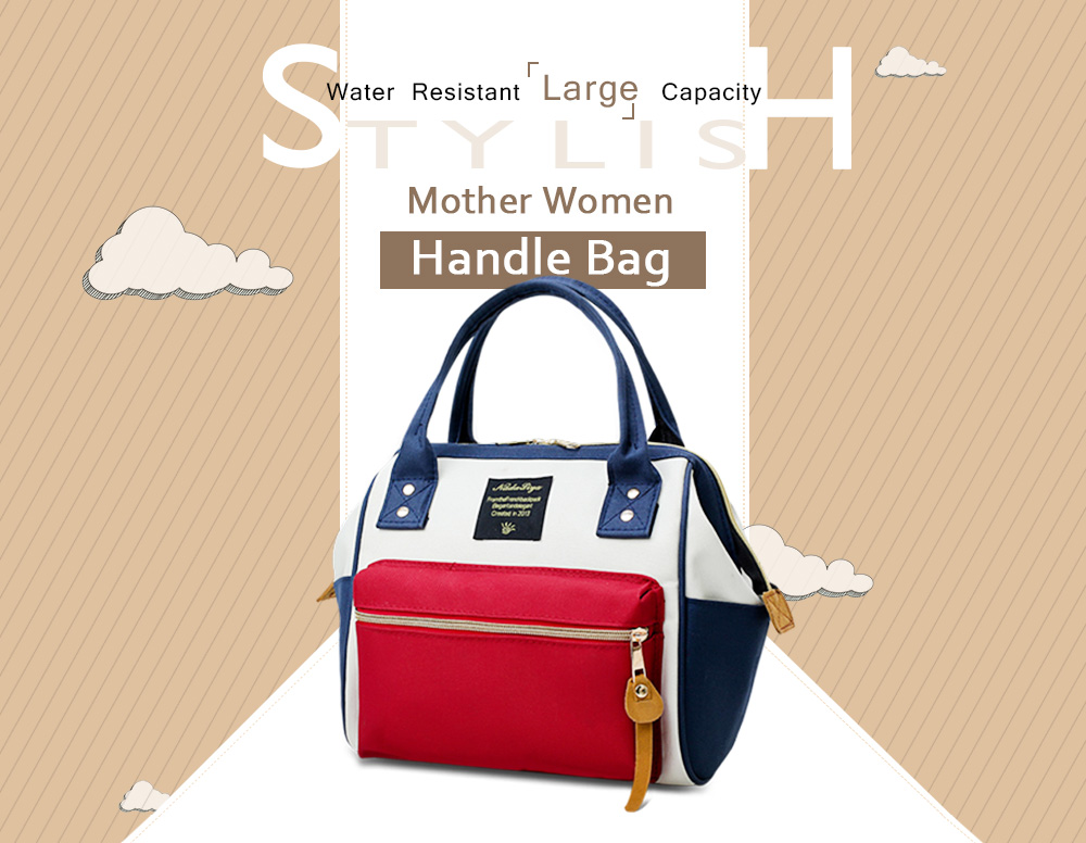 Stylish Water Resistant Large Capacity Mother Women Handle Bag