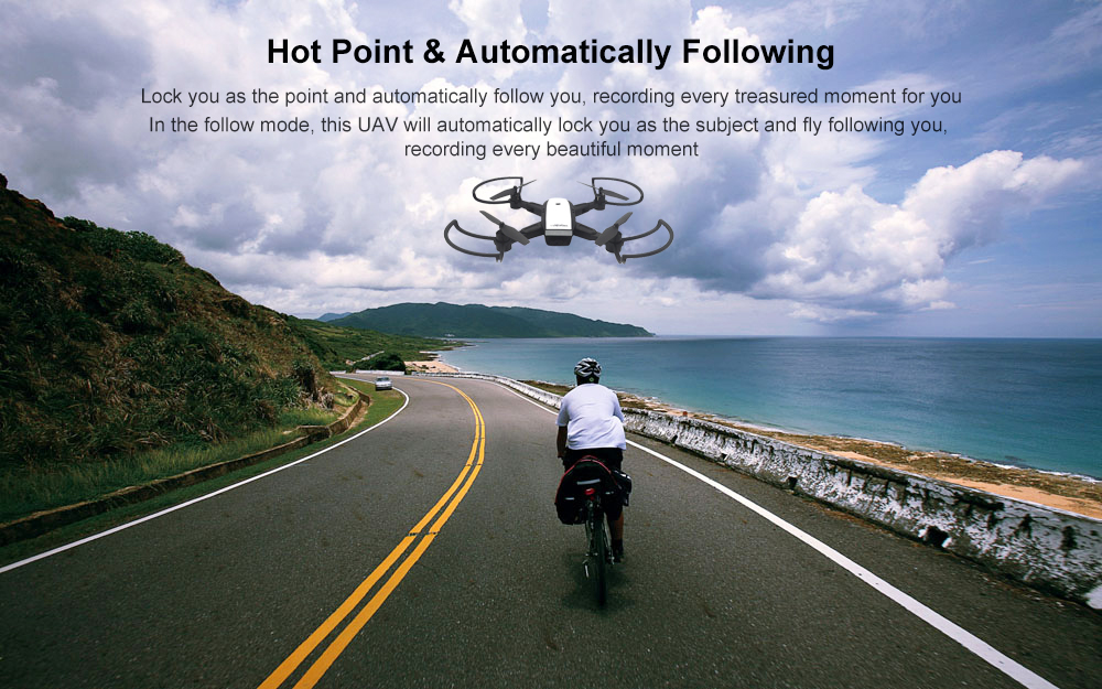 LH - X28WF WiFi FPV RC Drone GPS Altitude Hold Waypoint Point of Interest Follow One Key Return Quadcopter