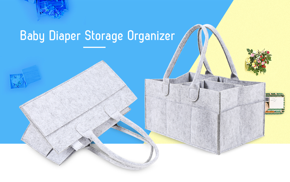 Felt Tote Handbag Baby Diaper Storage Organizer Felt Tote Handbag Baby Diaper Storage Organizer