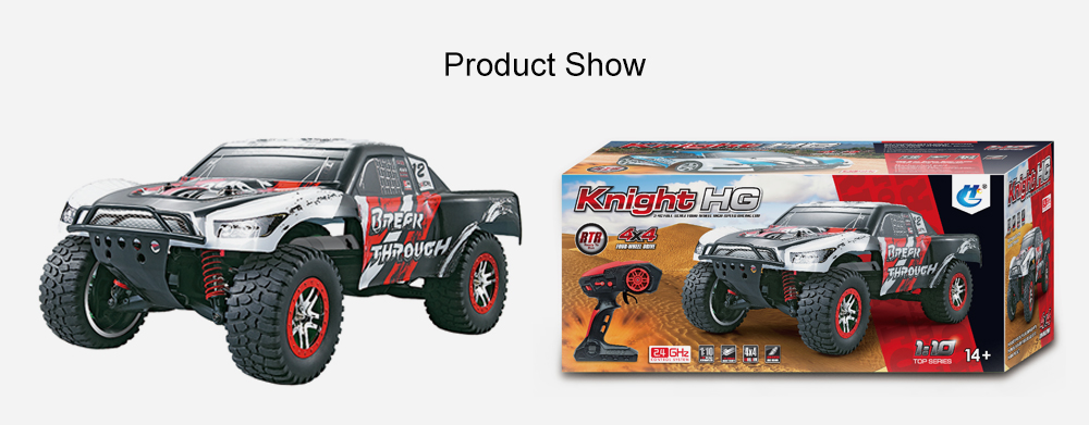 HG - 101 1/10 2.4G High Speed RC Car with Transmitter