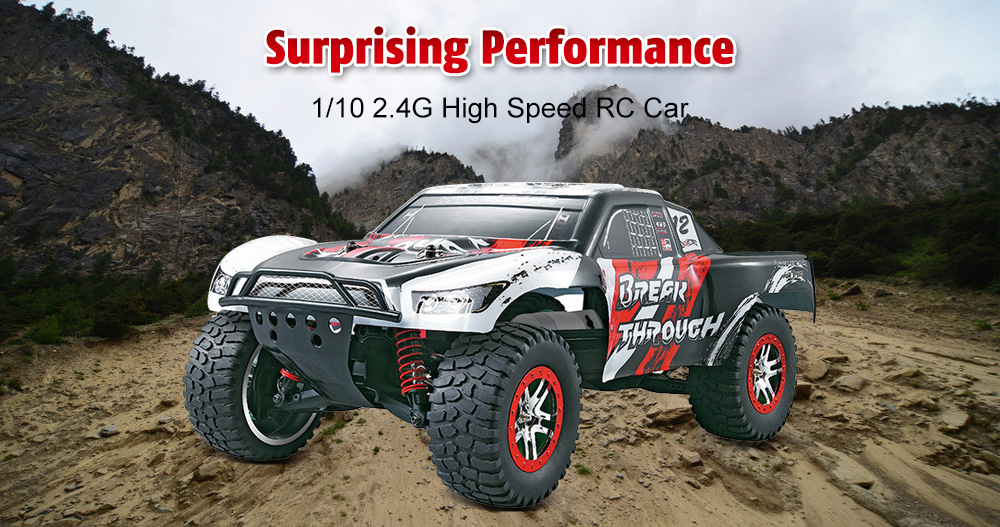 HG - 101 1/10 2.4G High Speed RC Car with Transmitter