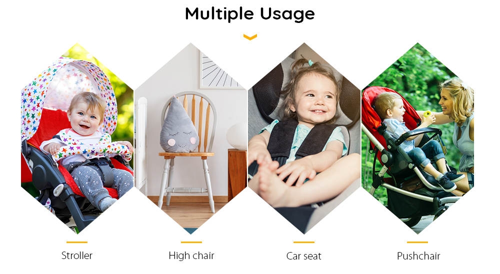 Breathable Cotton Seat Cushion Pad for Baby Stroller / Car / High Chair Breathable Cotton Seat Cushion Pad for Baby Stroller / Car / High Chair