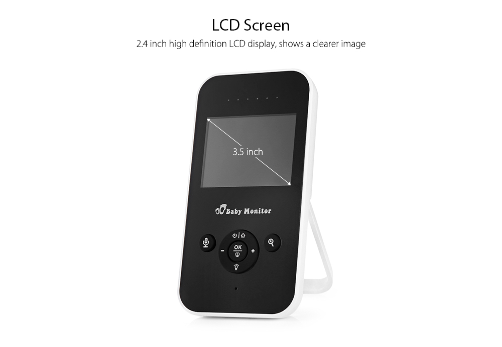 2.4 inch Wireless Digital Video Baby Monitor Night Vision Temperature Sensor 2.4 inch Wireless Digital Video Baby Monitor Night Vision Temperature Sensor