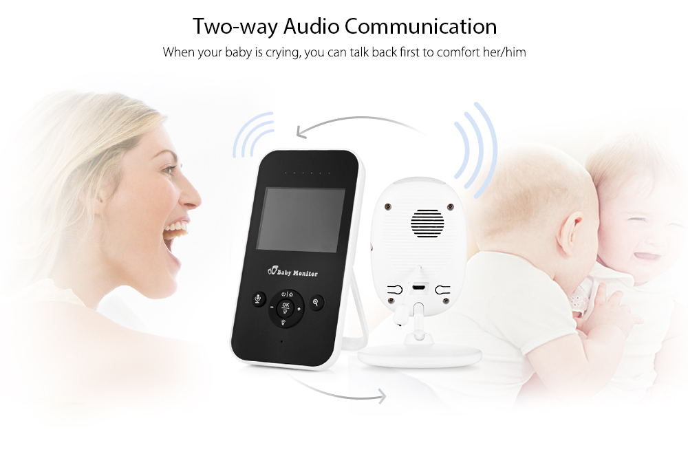 2.4 inch Wireless Digital Video Baby Monitor Night Vision Temperature Sensor 2.4 inch Wireless Digital Video Baby Monitor Night Vision Temperature Sensor
