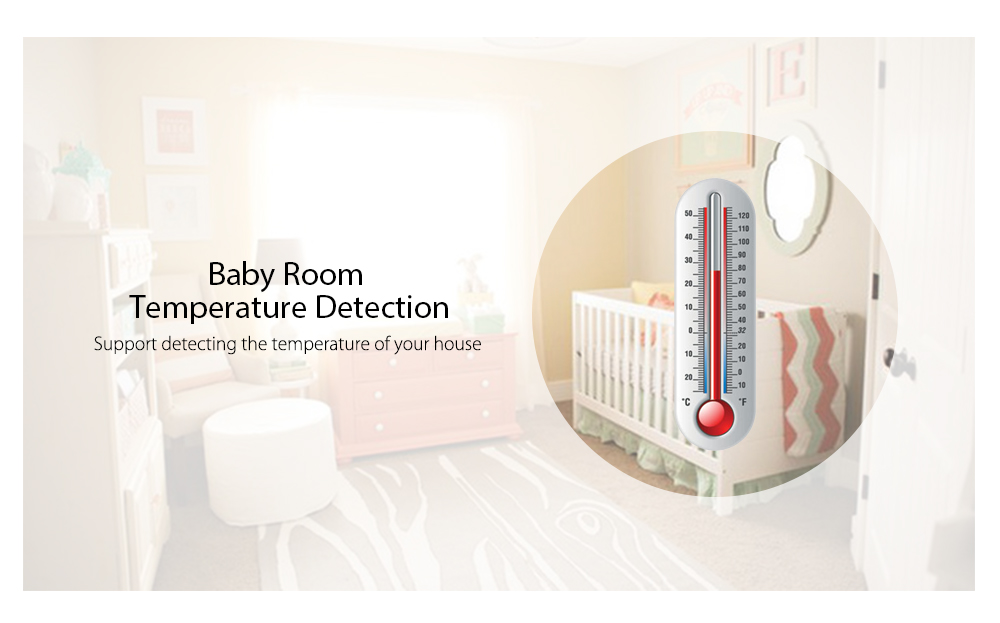 XF808 Wireless Digital Video Baby Monitor Night Vision Temperature Sensor