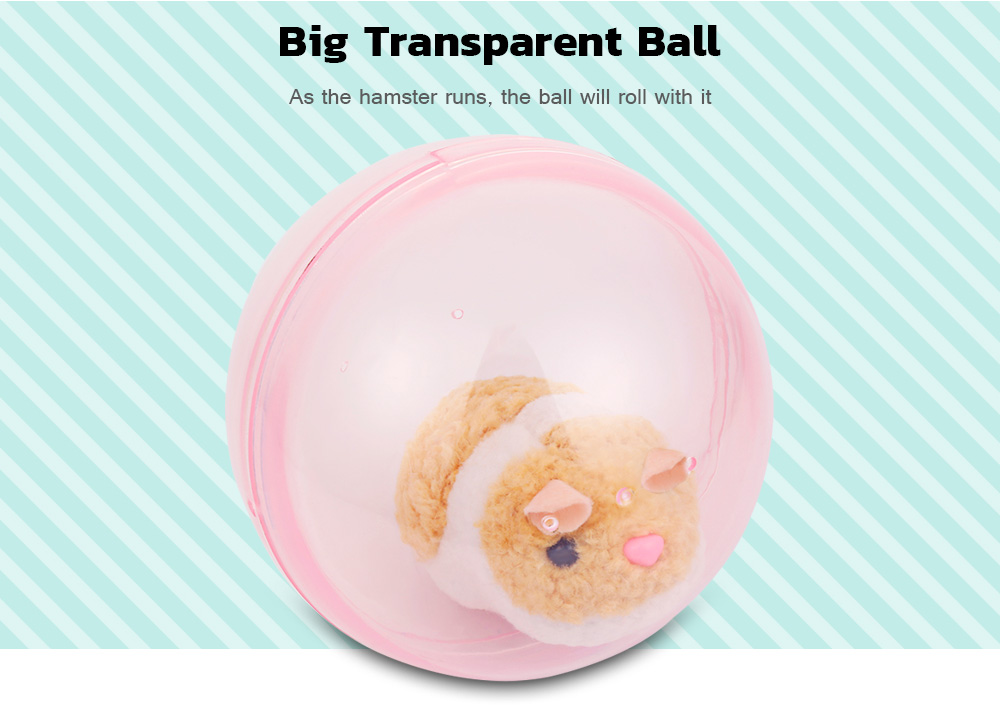 Happy Hamster Rolling Exercise Transparent Ball Kids Electronic Pet Toy