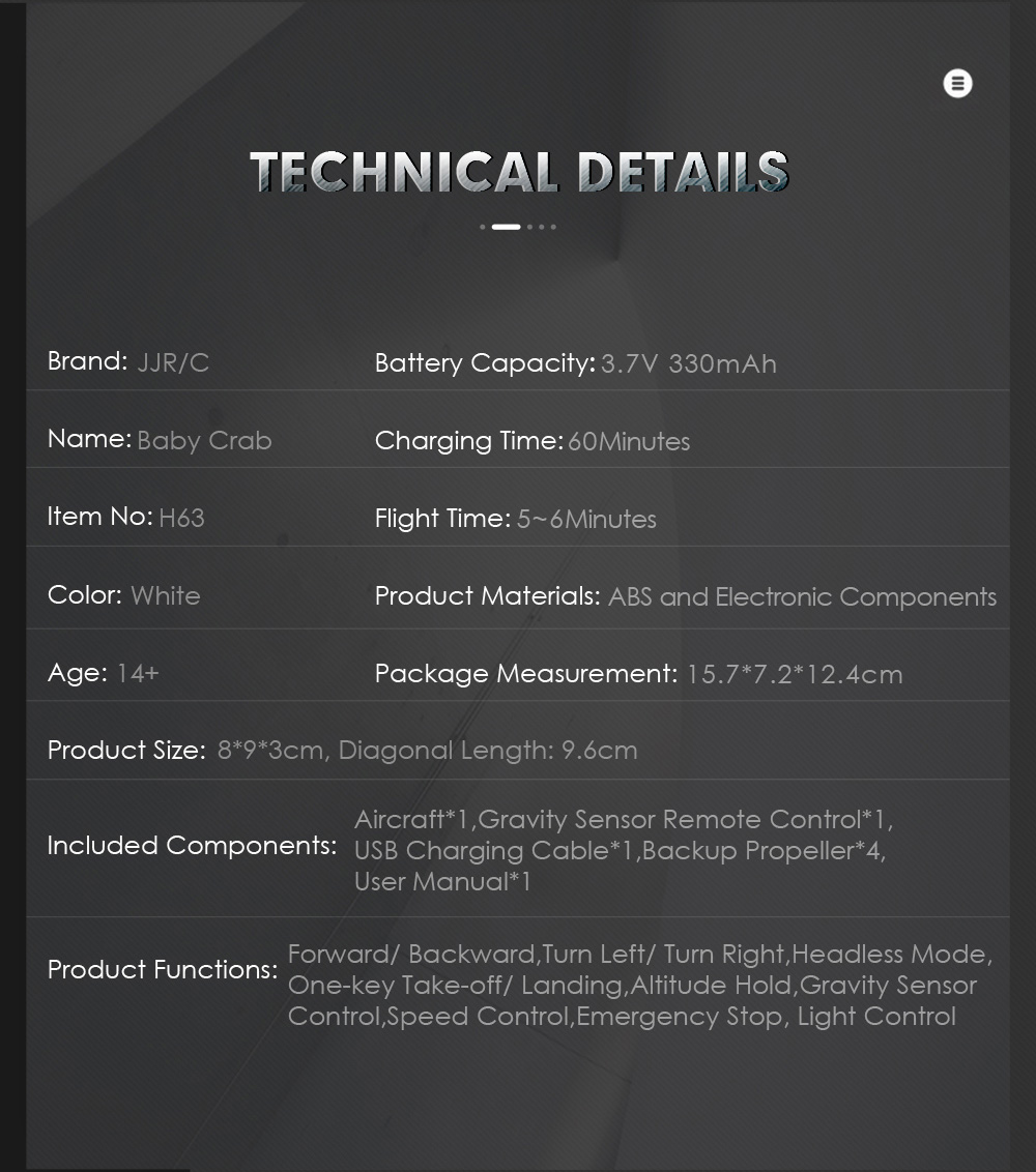 JJRC H63 RC Drone Altitude Hold G-sensor Control Headless Mode One Key Takeoff / Landing Quadcopter JJRC H63 RC Drone Altitude Hold G-sensor Control Headless Mode One Key Takeoff / Landing Quadcopter