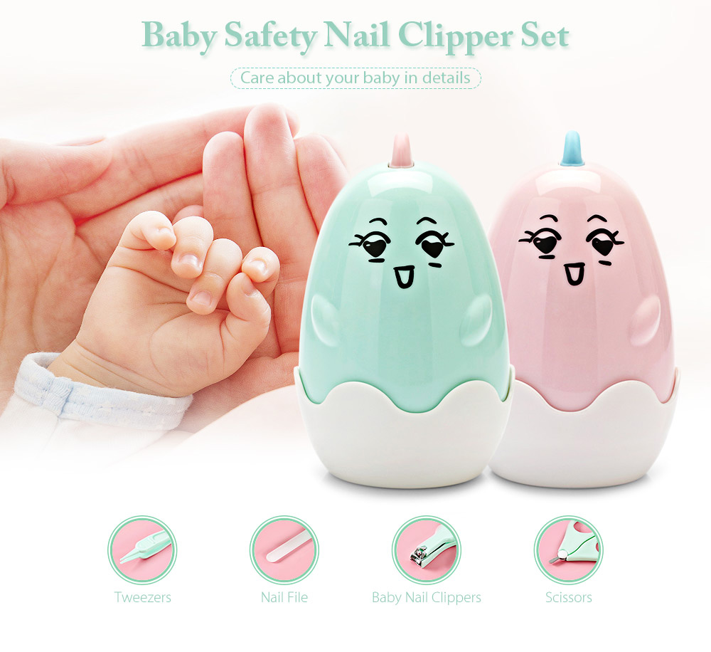 Baby Nail Care Set Includes Clippers / Scissors / Tweezers / File with Box Baby Nail Care Set Includes Clippers / Scissors / Tweezers / File with Box