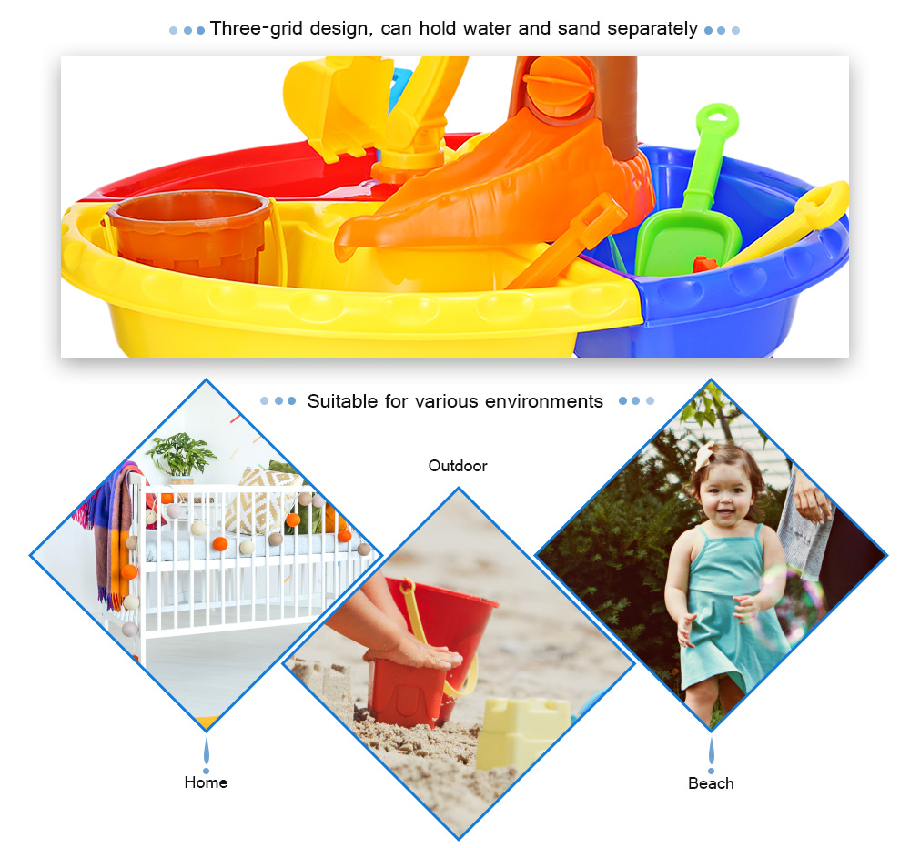 THE NORTH E HOME 9826 Kids Sand Water Round Table Beach Tools Toy THE NORTH E HOME 9826 Kids Sand Water Round Table Beach Tools Toy