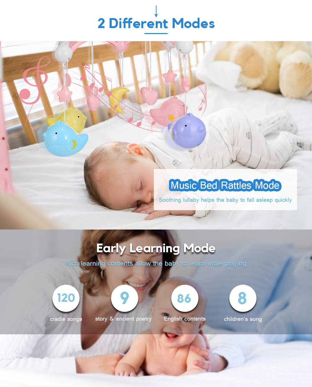 U6 Baby Crib Toy Mobile Musical Birds Rattles Bed Twist Hanging Bell U6 Baby Crib Toy Mobile Musical Birds Rattles Bed Twist Hanging Bell