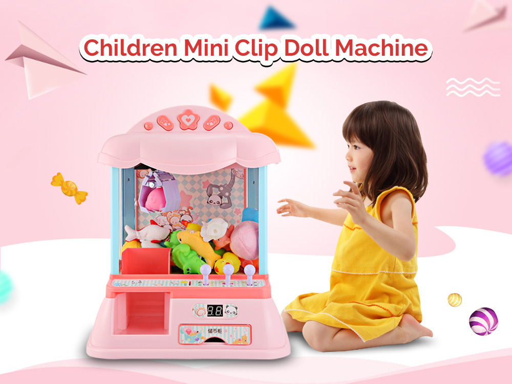 THE NORTH E HOME Mini Electronic Clip Claw Doll Machine Toy