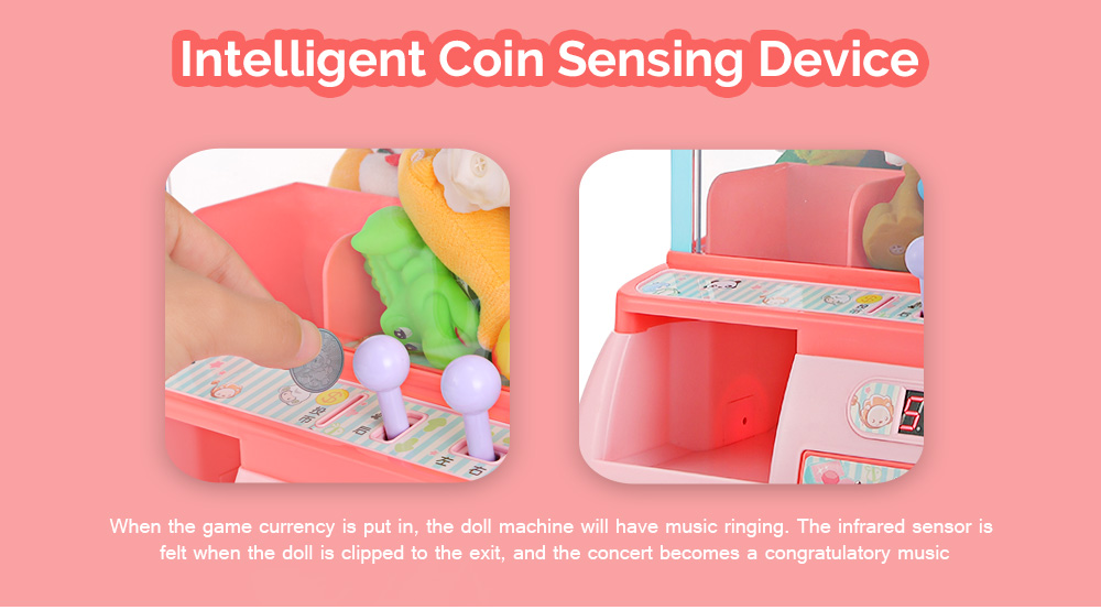 THE NORTH E HOME Mini Electronic Clip Claw Doll Machine Toy