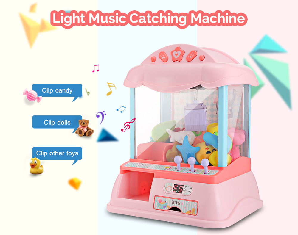 THE NORTH E HOME Mini Electronic Clip Claw Doll Machine Toy