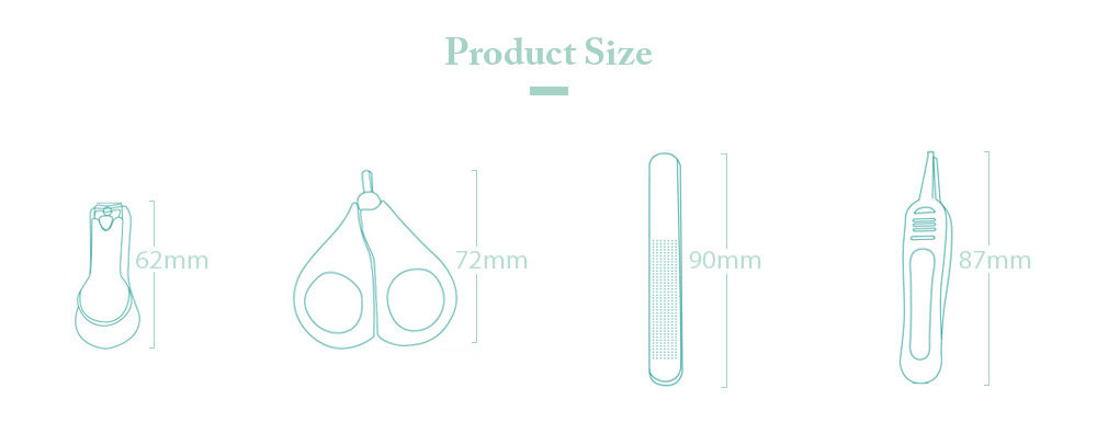 Portable Children Kid Baby Nail Clipper Care Set with Storage Case Portable Children Kid Baby Nail Clipper Care Set with Storage Case