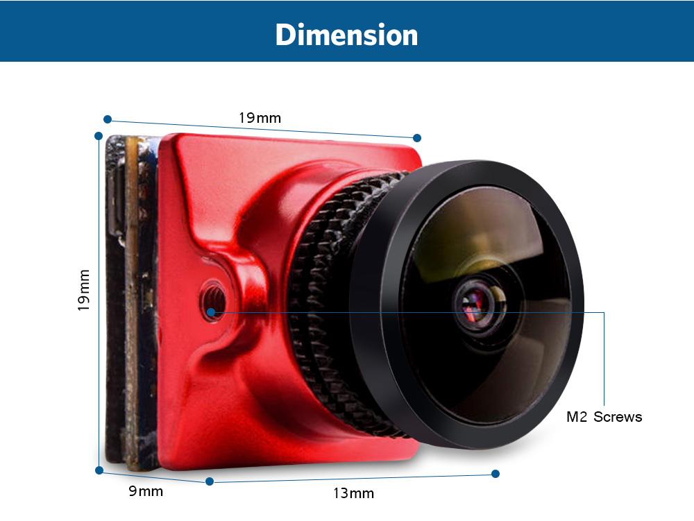 RunCam Micro Eagle CMOS 800TVL Global WDR 16:9 / 4:3 Switchable FPV Camera