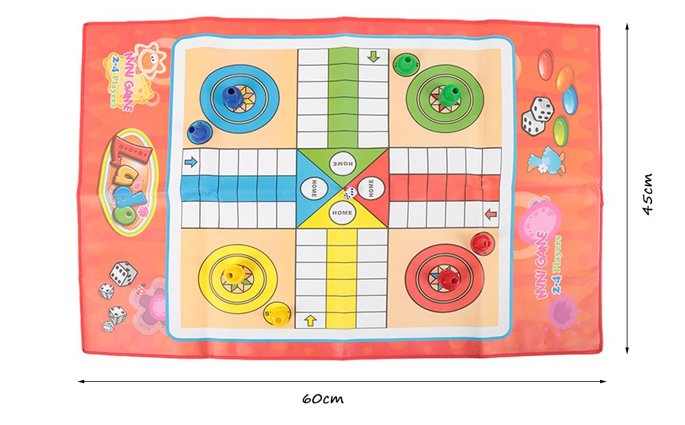 Foldable Non-woven Funny Flying Chess Ludo Game